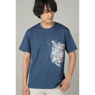 トルネードマート(TORNADO MART)の【ブルー】TORNADO MART∴アニマルロゴプリントクルーTシャツ(その他)