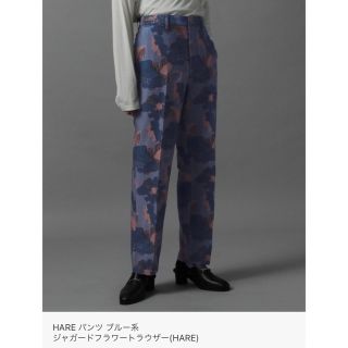 フラワージャガードフラワートラウザー HARE