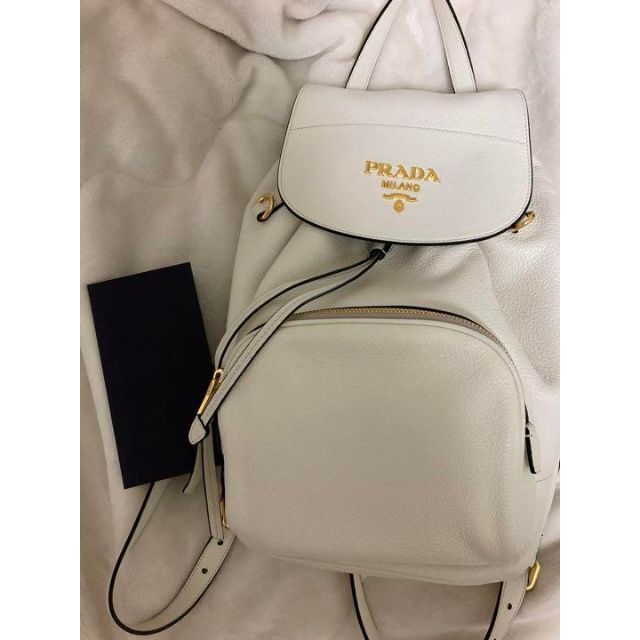 期間限定キャンペーン - PRADA PRADA 白 バックパック サフィアーノ