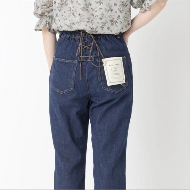 OLIVE des OLIVE パンツ カーキ パンツ Olive de Olive センタースリットパンツ