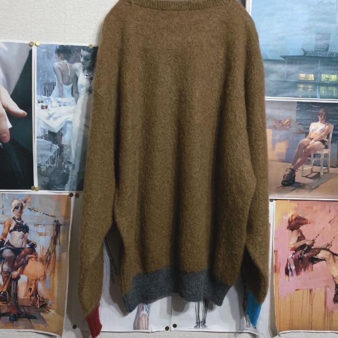 直売限定 MISTERGENTLEMAN Color Rib Mohair Knit ニット/セーター www