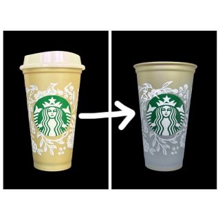 スターバックス(Starbucks)の海外スターバックス★完売★リユーザブルカップ★色が変わる★カラーチェンジ(グラス/カップ)