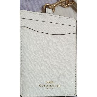 コーチ(COACH)のtaka様専用☆値下げ可能☆中古coachカードケース白(名刺入れ/定期入れ)