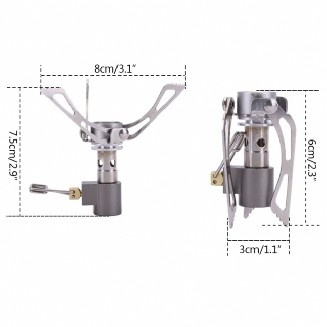 シングルバーナー 超小型 超軽量 OD缶 折りたたみ式 アウトドア　キャンプ スポーツ/アウトドアのアウトドア(ストーブ/コンロ)の商品写真