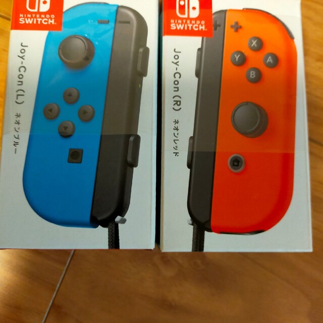 ゲームソフト/ゲーム機本体Switch　ジョイコン　ネオンブルー＆ネオンレッド　新品未使用　12月購入