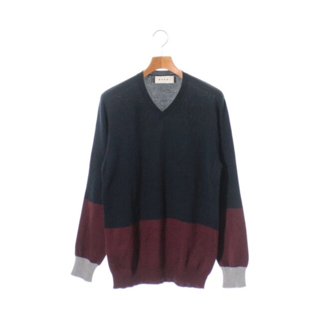 初回限定】 MARNI マルニ ニット・セーター 44(S位) 紺等 【古着】