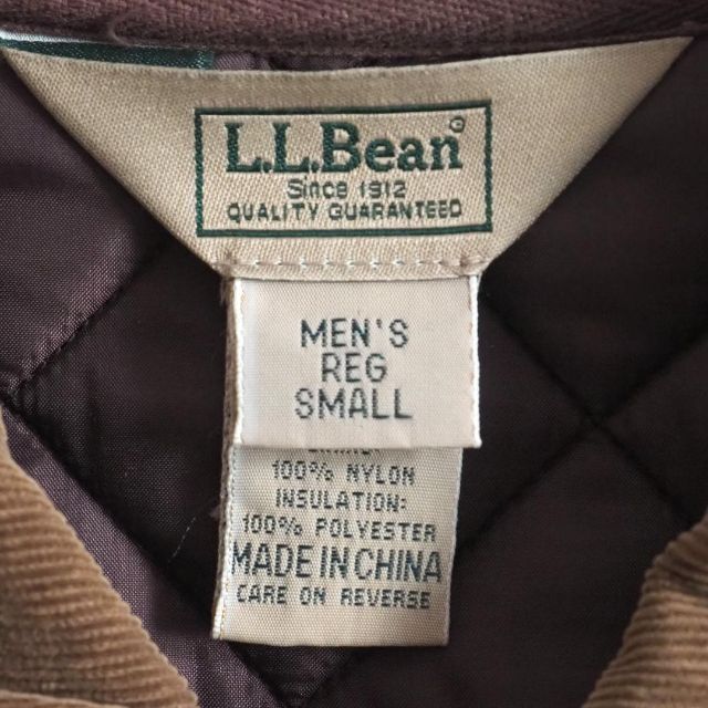 L.L.Bean(エルエルビーン)のエルエルビーン　正規品　キルティングジャケット　襟コーデュロイ　ブラウン　美品 メンズのジャケット/アウター(ブルゾン)の商品写真