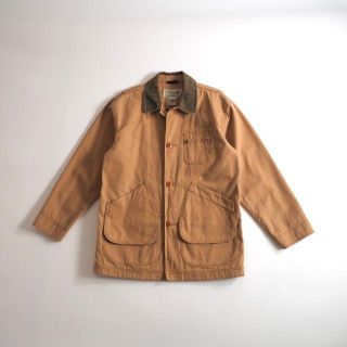 エルエルビーン(L.L.Bean)のエルエルビーン　カバーオール　ハンティングジャケット　襟コーデュロイ　美品(カバーオール)