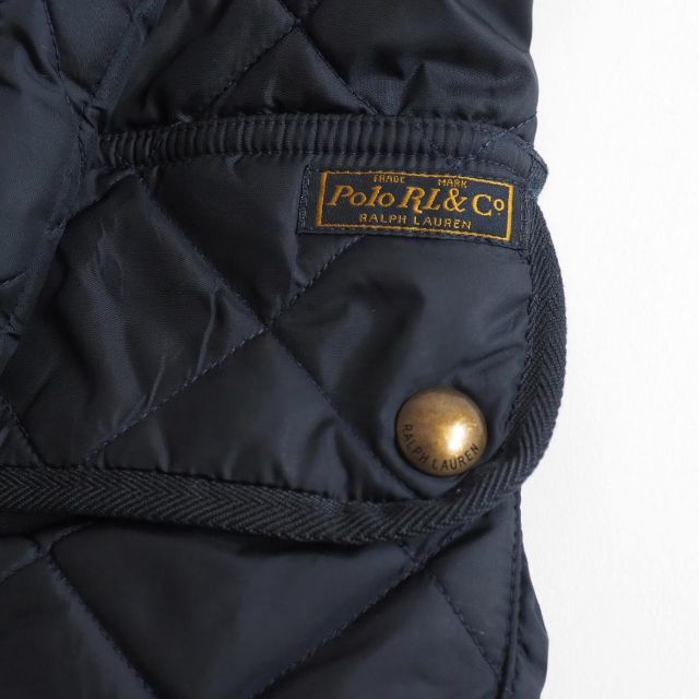 Ralph Lauren(ラルフローレン)のラルフローレン　キルティングジャケット　襟コーデュロイ　ネイビー　美品 メンズのジャケット/アウター(ブルゾン)の商品写真