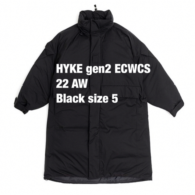 【 HYKE 】PERTEX GEN2 ECWCS ブラック size 5 メンズのジャケット/アウター(ミリタリージャケット)の商品写真