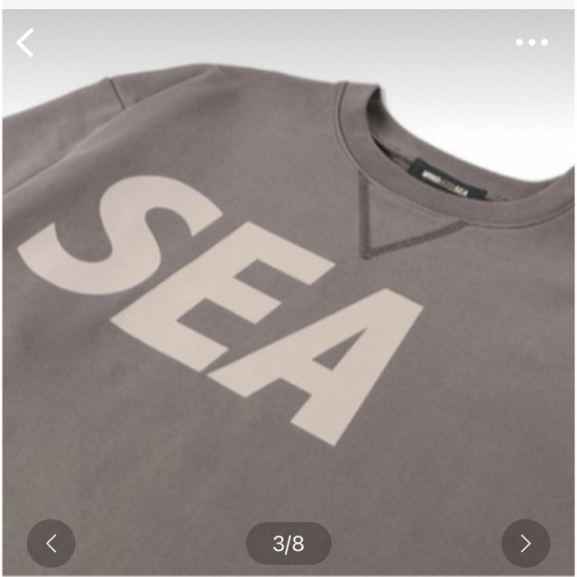 WIND AND SEA(ウィンダンシー)のWIND AND SEAウィンダンシーSEAロゴスウェットチャコールトープXL メンズのトップス(スウェット)の商品写真