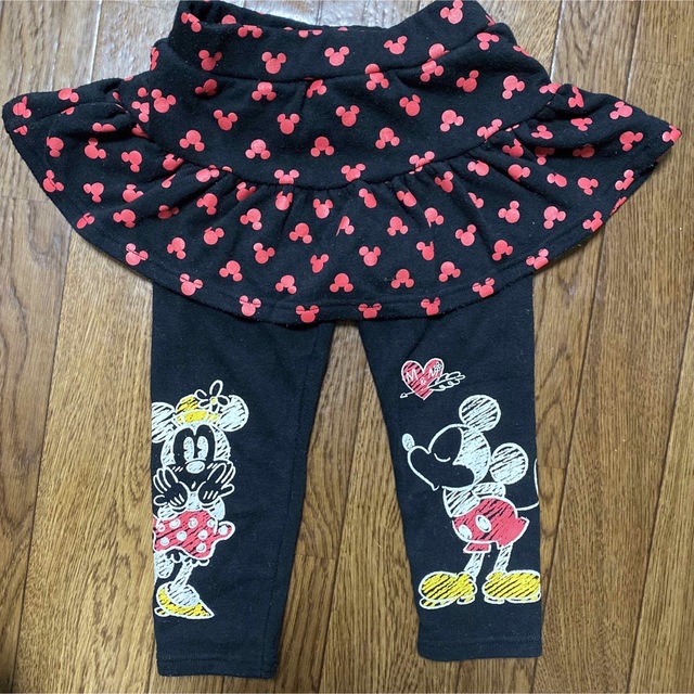 Disney(ディズニー)のDisney ミッキーミニー　レギンススカート　95 キッズ/ベビー/マタニティのキッズ服女の子用(90cm~)(パンツ/スパッツ)の商品写真