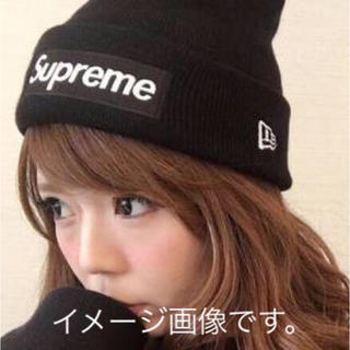 シュプリーム(Supreme)の⭐️シュプ様専用 SUPREME ×New Era Boxロゴ Beanie 黒(ニット帽/ビーニー)