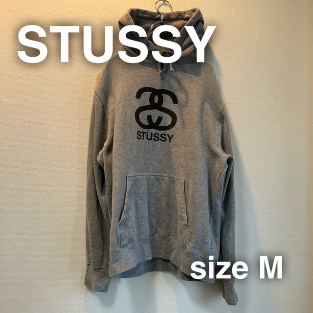 STUSSY ステューシー　プルオーバー　パーカー　スウェット　M シャネルロゴ