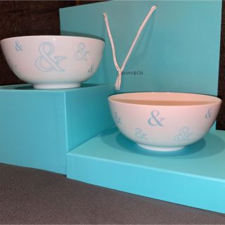 ティファニー(Tiffany & Co.)の☆限定リボン☆ティファニー　アンパーサンド　ボウル　セット(食器)