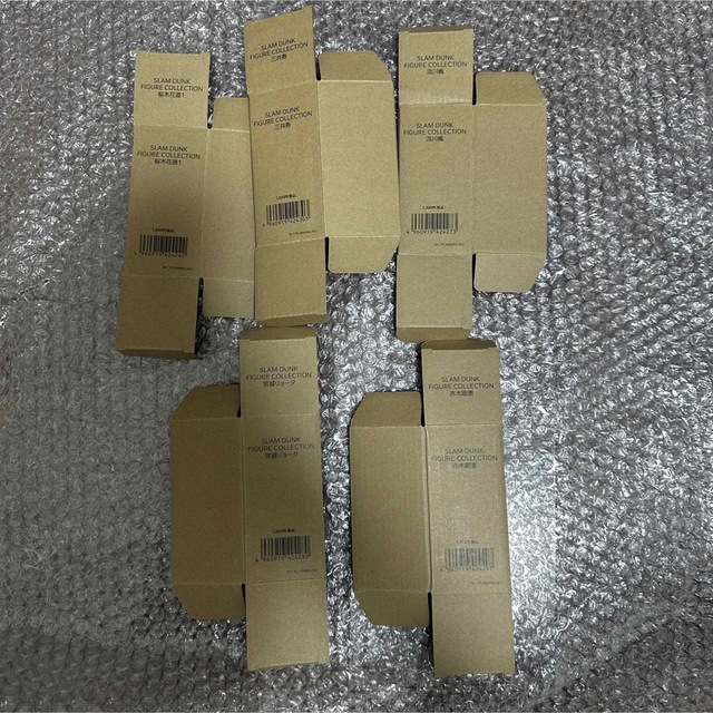 スラムダンク　SLAM DUNK フィギュア　空箱（5種セット）箱のみ エンタメ/ホビーのフィギュア(アニメ/ゲーム)の商品写真
