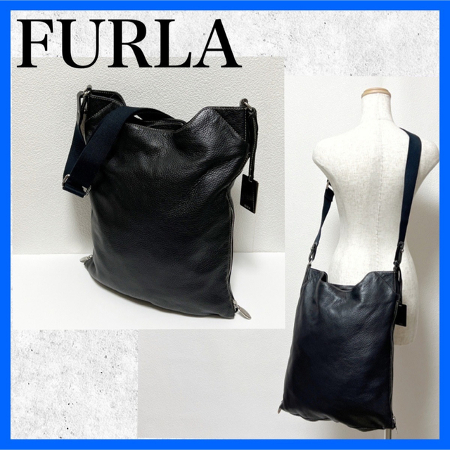 機能的!FURLAフルラ✨肩がけショルダーバック ハンドバッグ2WAY