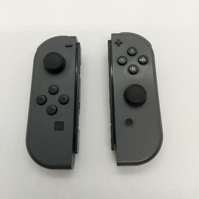 Nintendo Switch(ニンテンドースイッチ)の【廃盤】Switch ジョイコン　グレー　左右(L)(R)任天堂純正品　黒色灰色 エンタメ/ホビーのゲームソフト/ゲーム機本体(家庭用ゲーム機本体)の商品写真