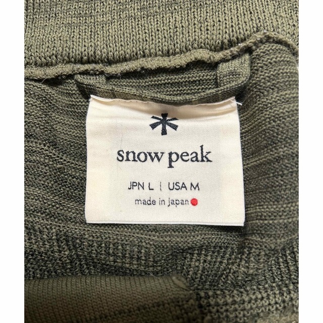 Snow Peak(スノーピーク)のSEITO0808様用  snow peak　ニットパンツ  L  オリーブ メンズのパンツ(その他)の商品写真