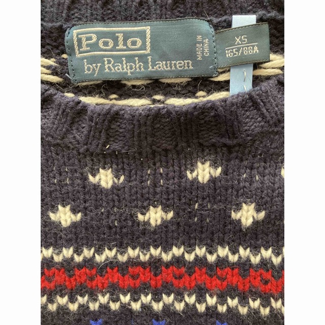 POLO RALPH LAUREN(ポロラルフローレン)のポロラルフローレン　ニットセーター ネイビー  メンズのトップス(ニット/セーター)の商品写真