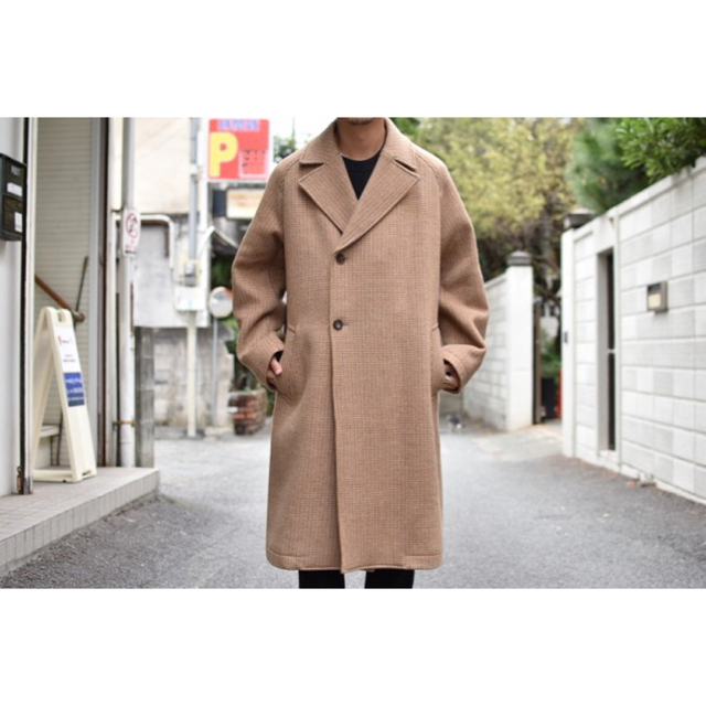 ブルー×レッド 20AW wellder チェスターコート ロングコート