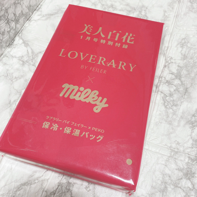 FEILER(フェイラー)の美人百花　LOVERARY BY FEILER ×milky 保冷・保温バッグ インテリア/住まい/日用品のキッチン/食器(弁当用品)の商品写真