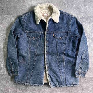 リーバイス(Levi's)の70-80s　Levi's 71605-0213 ロング丈 デニムボアジャケット(Gジャン/デニムジャケット)