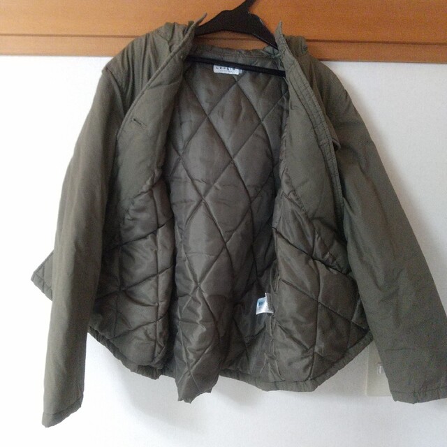 LEPSIM(レプシィム)のレプシィム LEPSIM 中綿フードコート キルティング 緑 軽い暖か レディースのジャケット/アウター(モッズコート)の商品写真