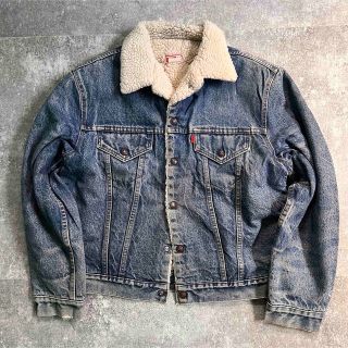 リーバイス(Levi's)の70's USA製 Levis 70605 0217 デニム ボアジャケット(Gジャン/デニムジャケット)