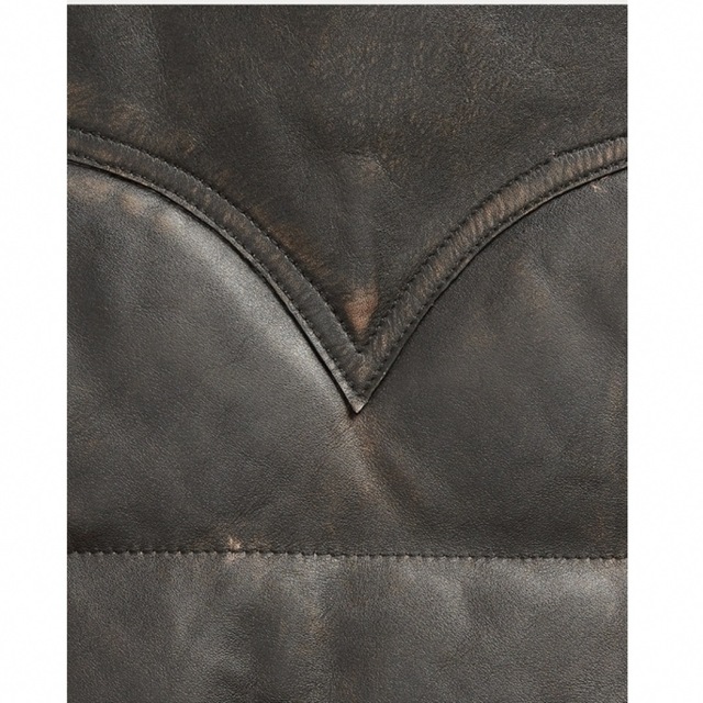 新品*RRL*キルテッド レザー ベスト*S* ダブルアールエルの通販 新品*RRL*キルテッド レザー ベスト*S* ダブルアールエルの通販