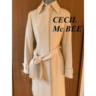 セシルマクビー(CECIL McBEE)のセシルマクビー オフホワイトコート(ロングコート)