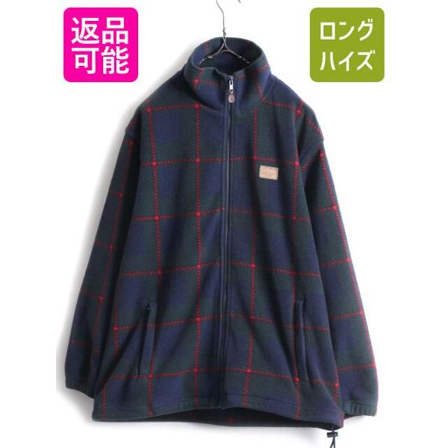 モール 価格 90s LAUREN ラルフローレン チェック フリース ジャケット