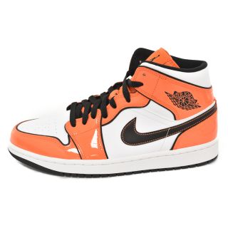 ナイキ(NIKE)のNIKE ナイキ AIR JORDAN 1 MID SE TURF ORANGE エアジョーダン1 ミッドカットスニーカー ターフオレンジ オレンジ/ホワイト DD6834-802 US9(スニーカー)