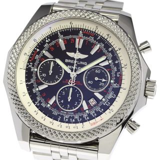 ☆美品 ★箱付き【BREITLING】ブライトリング ベントレー GMT ライトボディ クロノグラフ EB0432 自動巻き メンズ_730167【ev20】