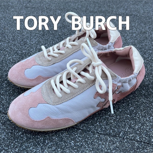 スニーカー  ホワイトベージュ　US7 TORY BURCH トリーバーチ