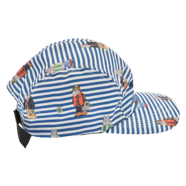 STUSSY(ステューシー)のSTUSSY ステューシー マウスプリント ストライプキャンプキャップ ブルー メンズの帽子(キャップ)の商品写真
