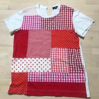 tricot COMME des GARCONS パッチワーク スカーフ柄シャツ