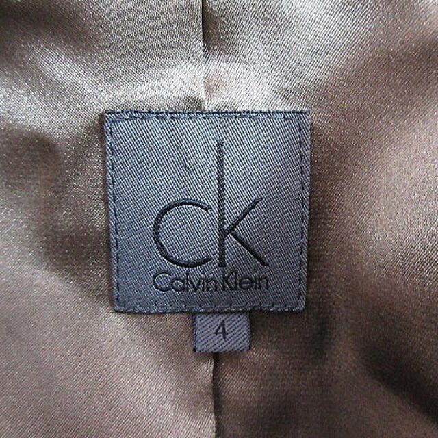 ck Calvin Klein(シーケーカルバンクライン)のシーケーカルバンクライン ジャケット テーラード 長袖 シングル ベロア 4 黒 レディースのジャケット/アウター(その他)の商品写真