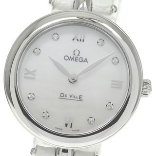 オメガ(OMEGA)の【OMEGA】オメガ デビル プレステージ デュードロップ 8Pダイヤ 424.13.27.60.55.001 クォーツ レディース_722085(腕時計)