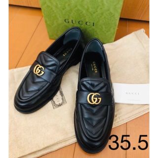 Gucci - 新品同様グッチ キルティングローファー GG マーモント