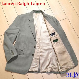 ラルフローレン(Ralph Lauren)の極美品★大きいサイズ★ラルフローレン★グレージュ系ジャケット ウール A178(テーラードジャケット)