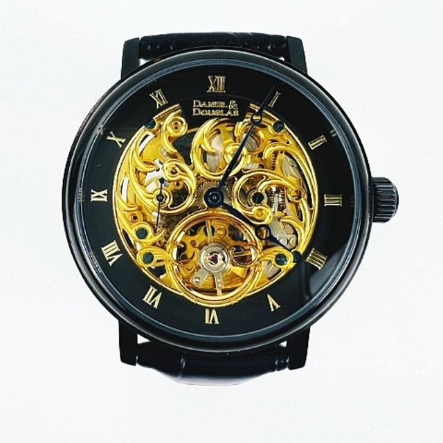 DANIEL DOUGLAS  自動巻き 腕時計 オートマチック  黒 
