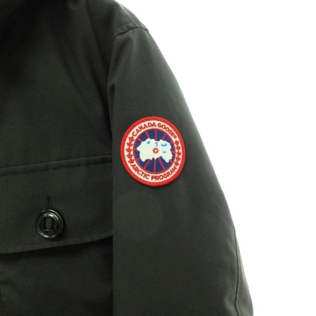 CANADA GOOSE(カナダグース)のカナダグース ラッセルパーカー ダウンジャケット ブラック XL 2301JM メンズのジャケット/アウター(ダウンジャケット)の商品写真