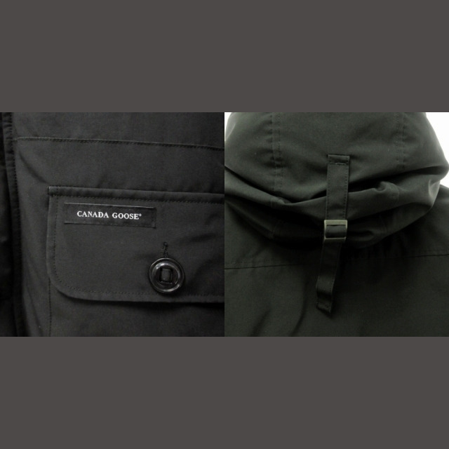 CANADA GOOSE(カナダグース)のカナダグース ラッセルパーカー ダウンジャケット ブラック XL 2301JM メンズのジャケット/アウター(ダウンジャケット)の商品写真