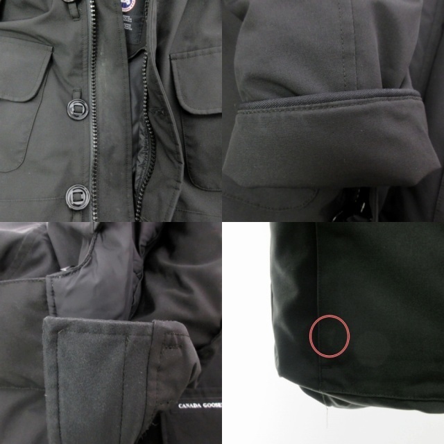 CANADA GOOSE(カナダグース)のカナダグース ラッセルパーカー ダウンジャケット ブラック XL 2301JM メンズのジャケット/アウター(ダウンジャケット)の商品写真