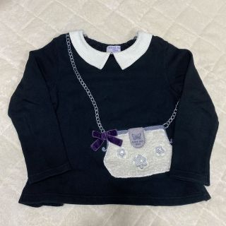 アナスイミニ(ANNA SUI mini)のアナスイミニ  トレーナー　ポシェットモチーフ　120  子供服　長袖カットソー(Tシャツ/カットソー)