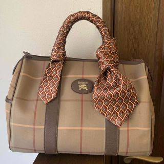 【状態良好】Burberrys ボストンバッグ ノバチェック ホースロゴ