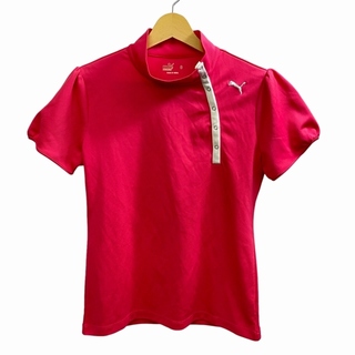 プーマ(PUMA)のPUMA シャツ ポロシャツ 半袖 ゴルフ ウエア ワンポイント ピンク O(ウエア)