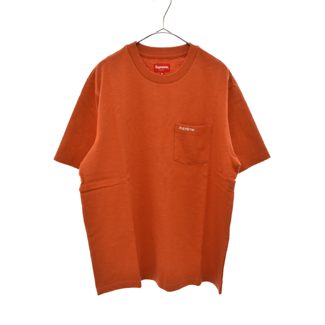 SUPREME シュプリーム Pocket Tee ポケットTシャツ クルーネックコットン半袖カットソー オレンジ