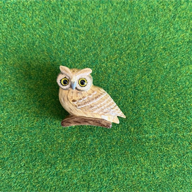 野鳥彫刻 ブローチ フクロウ 作者ituo | www.suellencolombo.com.br